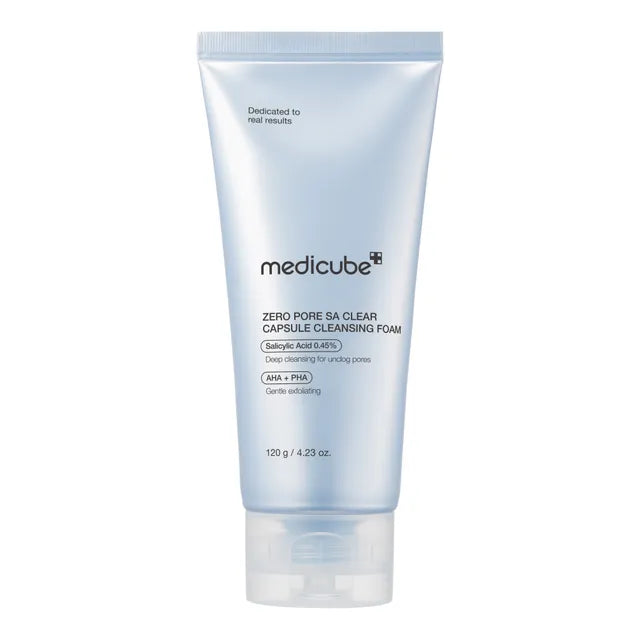 Medicube - Zero Pore SA Clear Capsule Cleansing Foam - Mousse nettoyante acide salicylique anti-pores