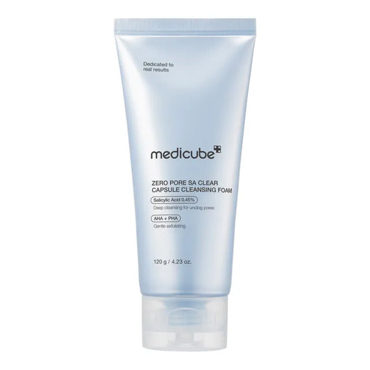 Medicube - Zero Pore SA Clear Capsule Cleansing Foam - Mousse nettoyante acide salicylique anti-pores